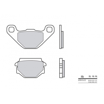 pastillas freno delanteras - traseras Sherco 50 