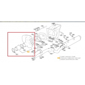 Goma caja Filtro sherco 250 300 4t enduro 2008-2011