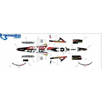 kit adhesivos completos TRS ONE R 2021