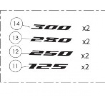 adhesivo cilindrada 300 TRRS 2025 