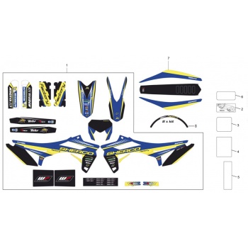 Kit adhesivos sherco enduro 2015 factory