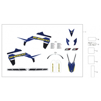 Kit adhesivos sherco enduro 2015