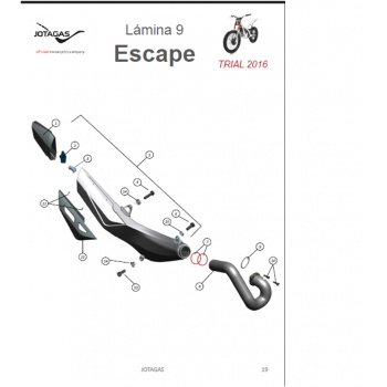 Junta escape-cilindro jotagas